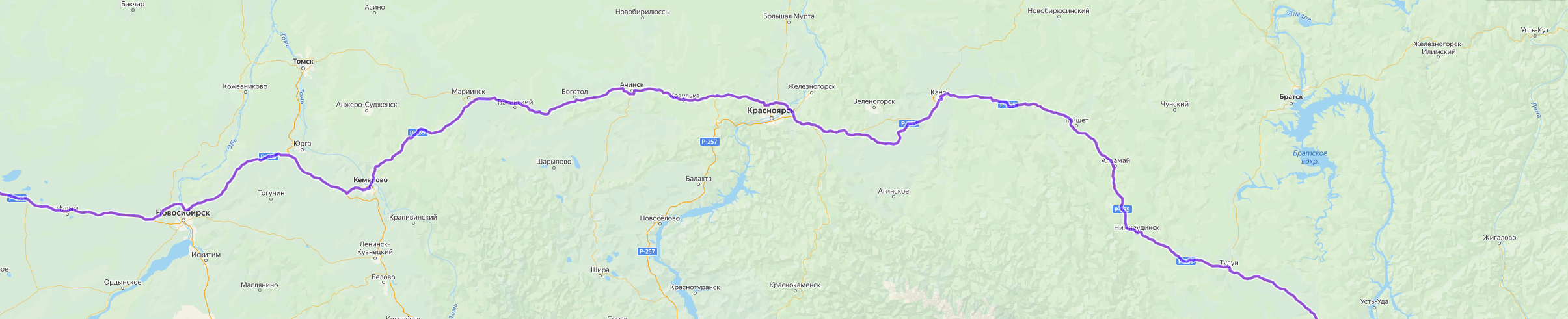 Доставка грузов из Нюрбы - карта транспортной логистики